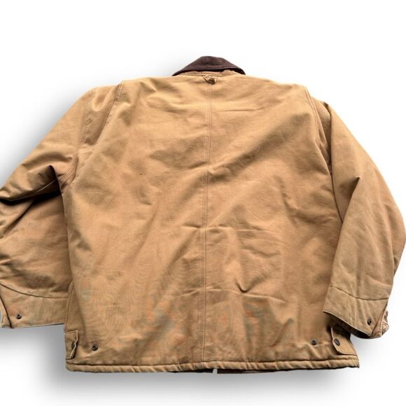 C.E. Schmidt Men's Workwear Wheat Colored Fleece Lined Quilted Jacket Size XL - Picture 5 of 13